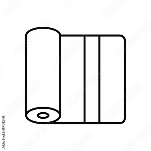 Yoga Mat vector icon