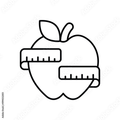 Diet vector icon