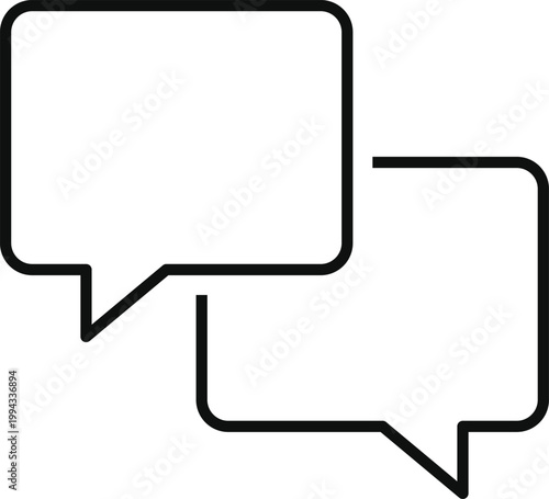 Set of chat and talk icon. Help desk and communication design. Speech bubble and messaging symbols. Online conversation and talk sign. Modern web policy sign
