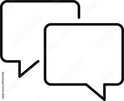 Set of chat and talk icon. Help desk and communication design. Speech bubble and messaging symbols. Online conversation and talk sign. Modern web policy sign
