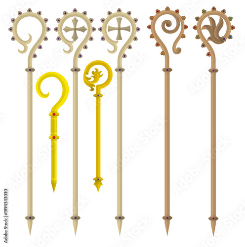 Old Croziers and Religious Staffs