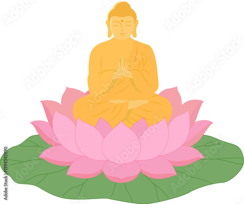 연꽃 위 부처님