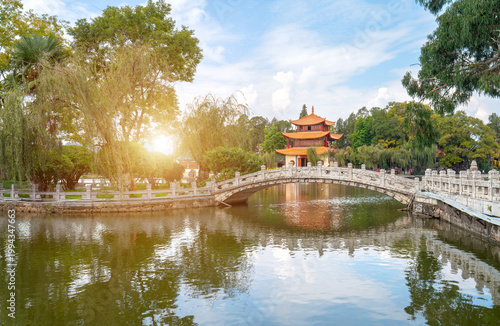 Obraz na plátně Daguan Tower was built in 1690 and is a key cultural relic protection unit in Yunnan Province