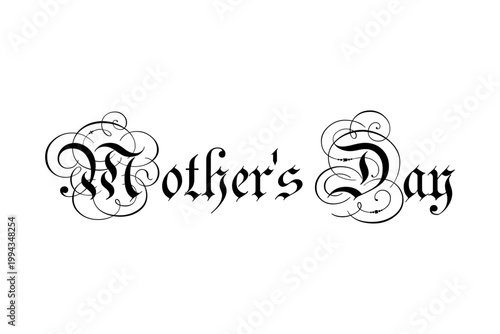 Mother's Day - 母の日を祝うシンプルなロゴマーク、Mother's Day
