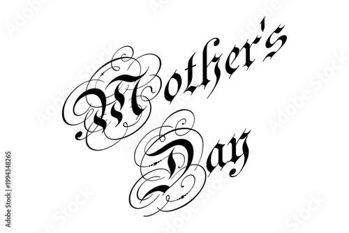 Mother's Day - 母の日を祝うシンプルなロゴマーク、Mother's Day
