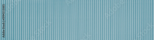 Fotografia Wall container matal roof blue corrugated iron sheet aluminium steel background