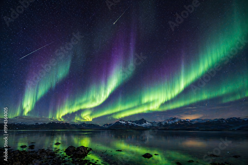 Aurora in the northern region
