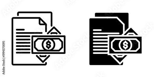 Contract icon, element icon for design branding, print, and digital media