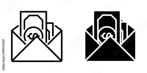 Envelope icon, element icon for design branding, print, and digital media