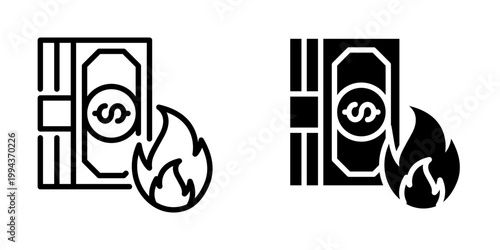 Money icon, element icon for design branding, print, and digital media