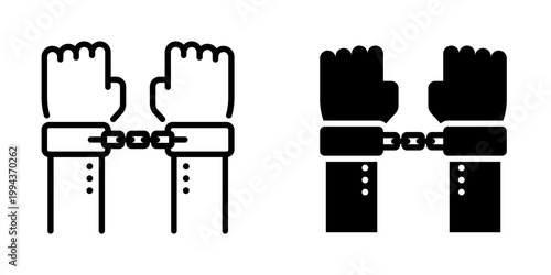 Arrest icon, element icon for design branding, print, and digital media