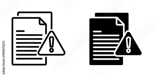 Fake document icon, element icon for design branding, print, and digital media