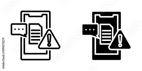 Hoax news icon, element icon for design branding, print, and digital media