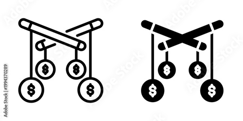 Price manipulation icon, element icon for design branding, print, and digital media