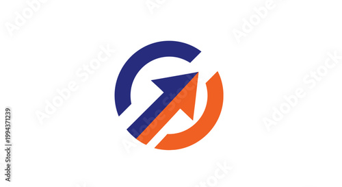 Arrow Circle Logo Design Element.