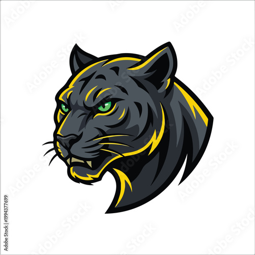 Illustration of a Panther Head.