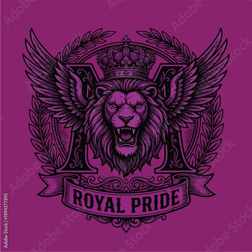 Lion with Crown and Wings.