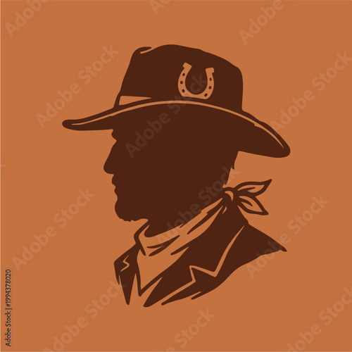 Man Wearing a Cowboy Hat.
