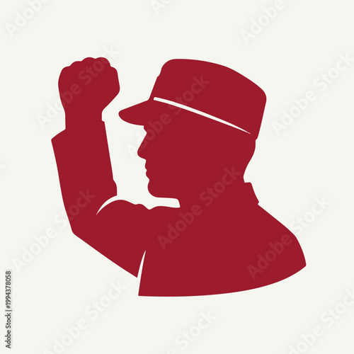 Man Wearing a Cap Silhouette.