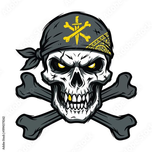 Pirate Skull with Crossed Bones.