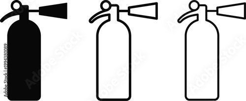 Fire extinguishers used for fire safety and emergency protection