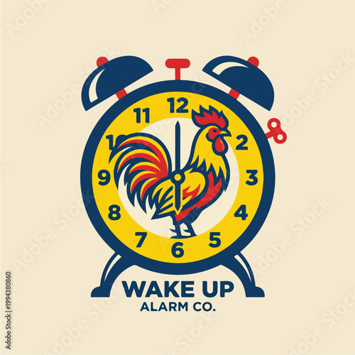 Rooster on Alarm Clock Face 9.