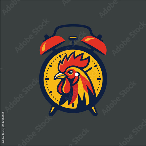 Rooster on Alarm Clock Face 11.