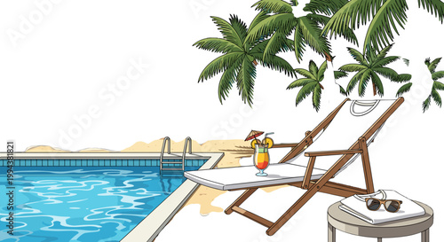 Family camping scene with children and tent outdoors