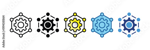 Parameters  Icon Set Multiple Style Collection