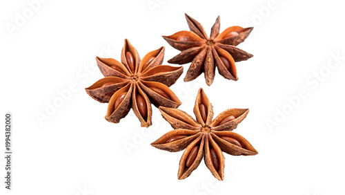 Canvas-taulu Star anise pods  isolated on transparent background cut out