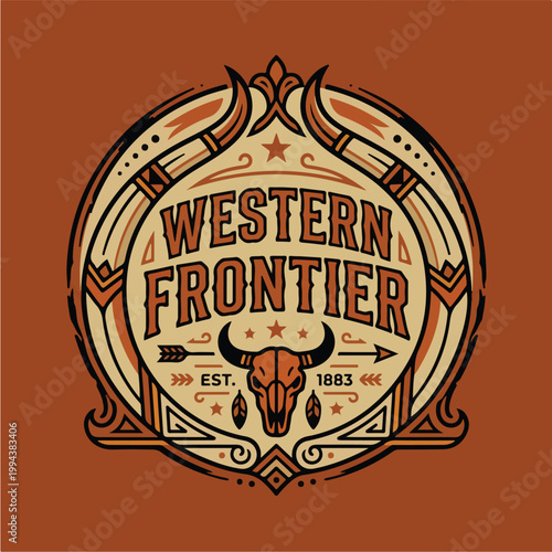 Western Frontier Logo Design.