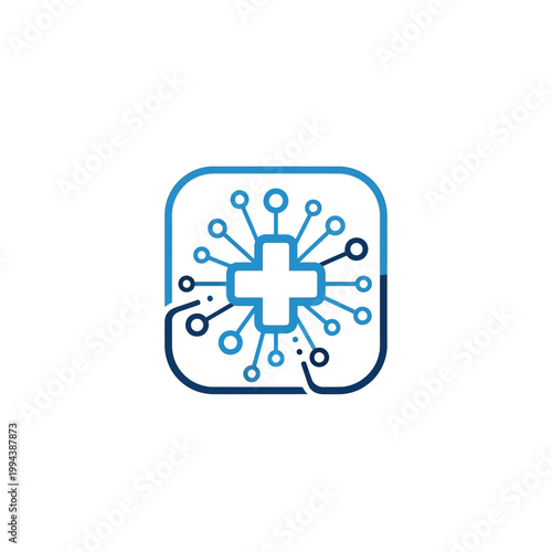 Medical technology and healthcare innovation symbol.