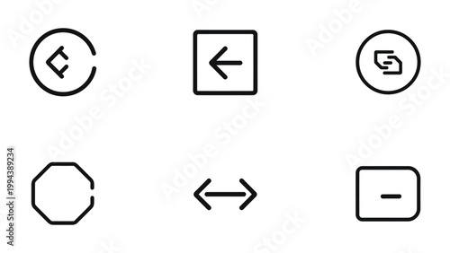 Minimalist Icon Set: An array of minimalist icons, meticulously crafted with clean lines and a modern aesthetic, offer a versatile set for digital design or interface enhancements.