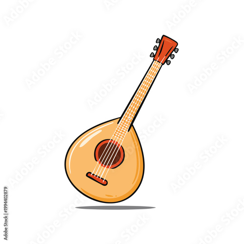 Traditional String Instrument Guitar Lute Mandolin Folk Music Acoustic Sound Equipment