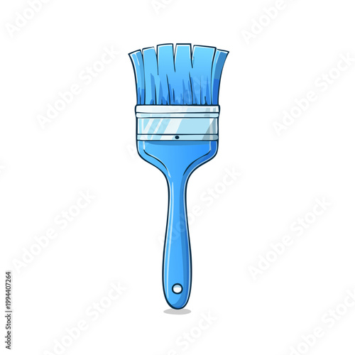 Blue Paint Brush Tool for Creative Art and Home Improvement Projects