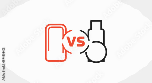 Smartphone versus wireless earbuds comparison.