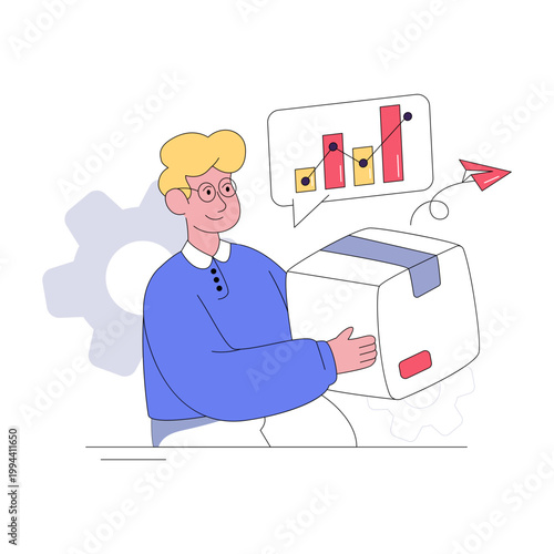 Conceptual design illustration of giving parcel 