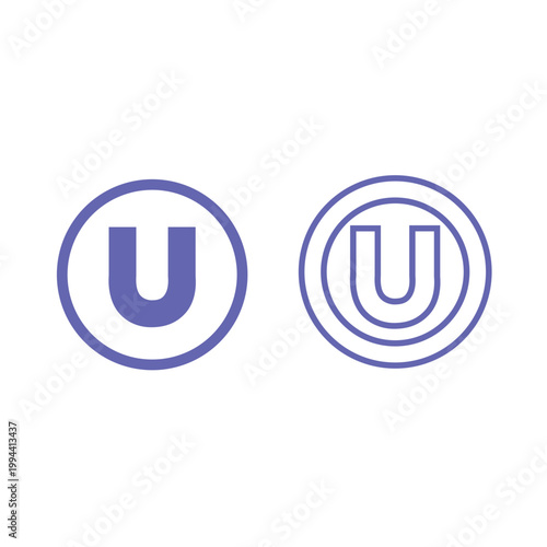 Kosher Certification U Symbol Variants for Food Product Religious Compliance, Jewish Dietary Law Approval, and Market Labeling