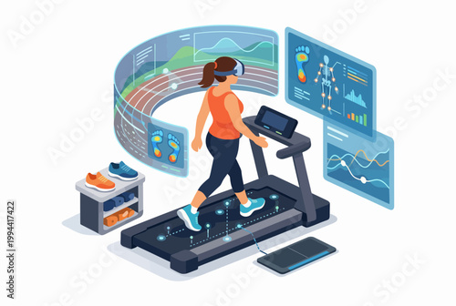 Isometric AR Retail Gait Analysis and Fitness Training