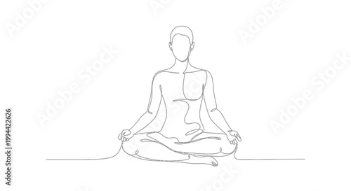 Person sitting in yoga meditation pose.