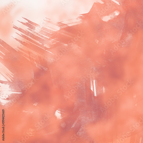 Soft peach watercolor wash texture with brush stroke effects