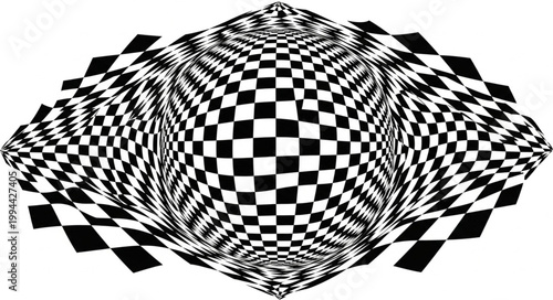 black and white checkered flag