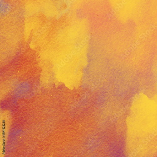 Warm watercolor texture with blended orange yellow and purple hues