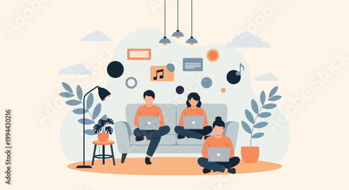 A charming cartoon illustration depicts a glass display case filled with various delicious cakes and cupcakes