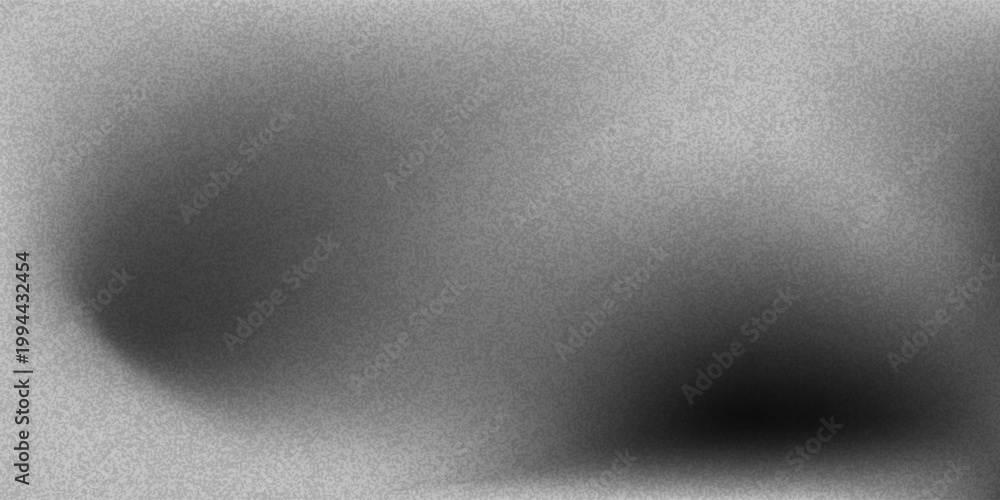 Obraz premium Abstract black and white grainy vignette background with soft gradient transition and stippled texture effect for cinematic overlay, dark frame border, and moody design.
