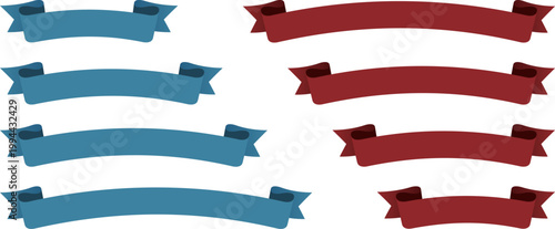 装飾用リボンのフレームのセット（Set of decorative ribbon frames）
