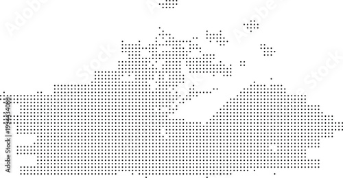 illustration geographic contour atlas silhouette element bitmap halftone earth country minimalist