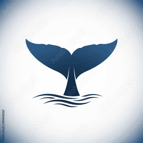 whale tail in the ocean water.