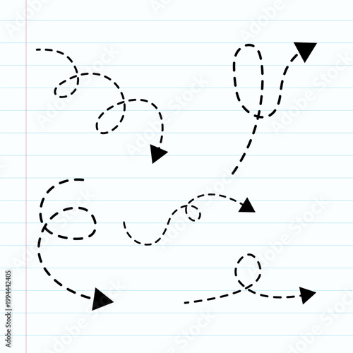 Dashed Path Arrows