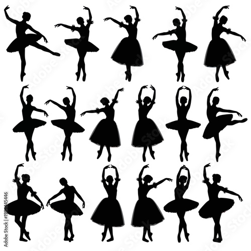 Ballet Dancers Silhouettes Collection